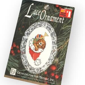 Designs for the Needle Christmas Ornament Cross Stitch Kit 1248 Puppy Dog US NEW